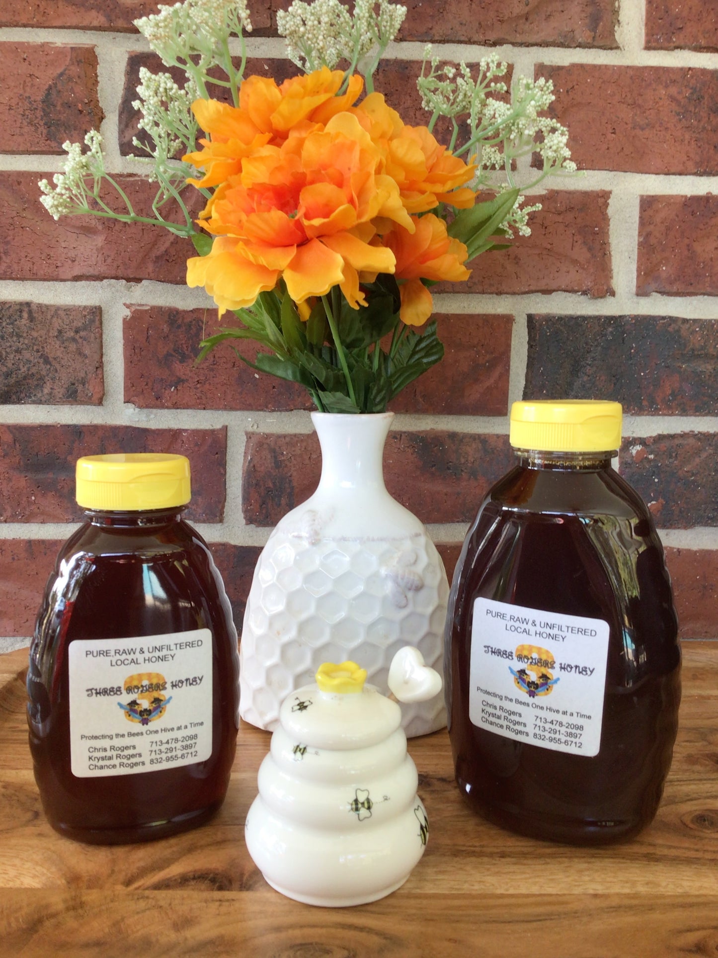 1.5 pounds Texas Wildflower Honey squeeze bottle